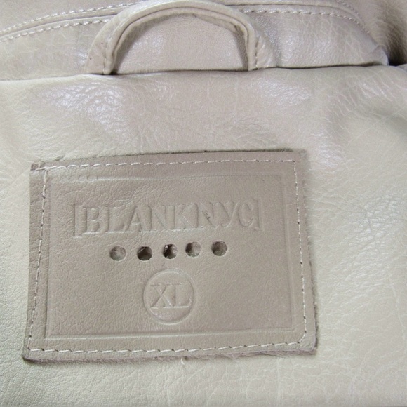 Blank NYC Beige Floral Embroidered Moto Jacket NWT - Picture 8 of 8